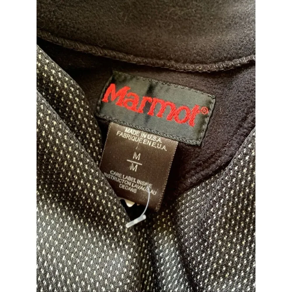 Marmot Black Windstopper Full Zip Gorpcore Fleece Jacket Coat men’s M